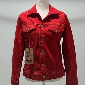 Lucky Brand M/M Unisex Cowgirls Dream Red Corduroy Jacket chic stylish tiktok